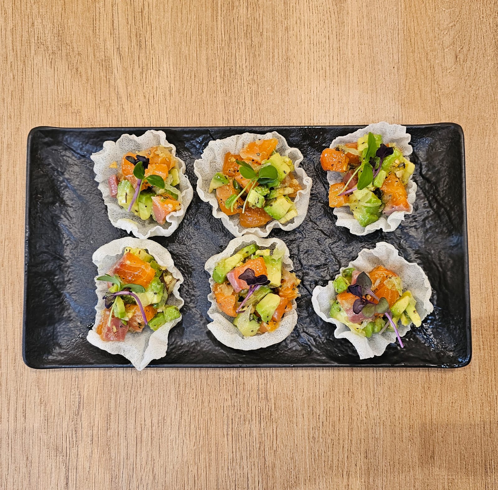Salmon Canapé with Yuja Sauce